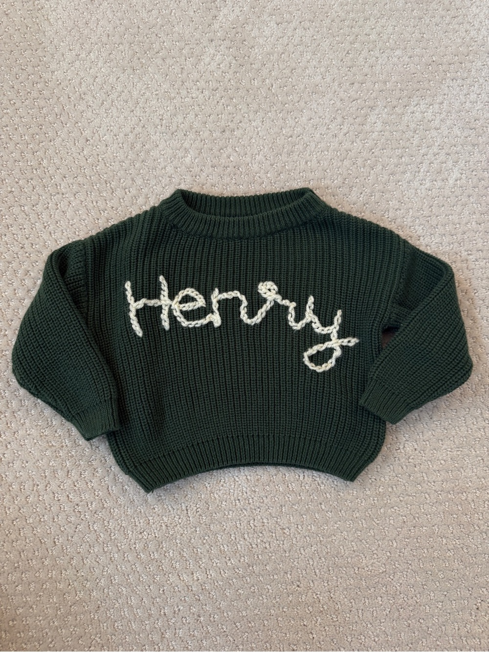 “Henry” embroidered sweater